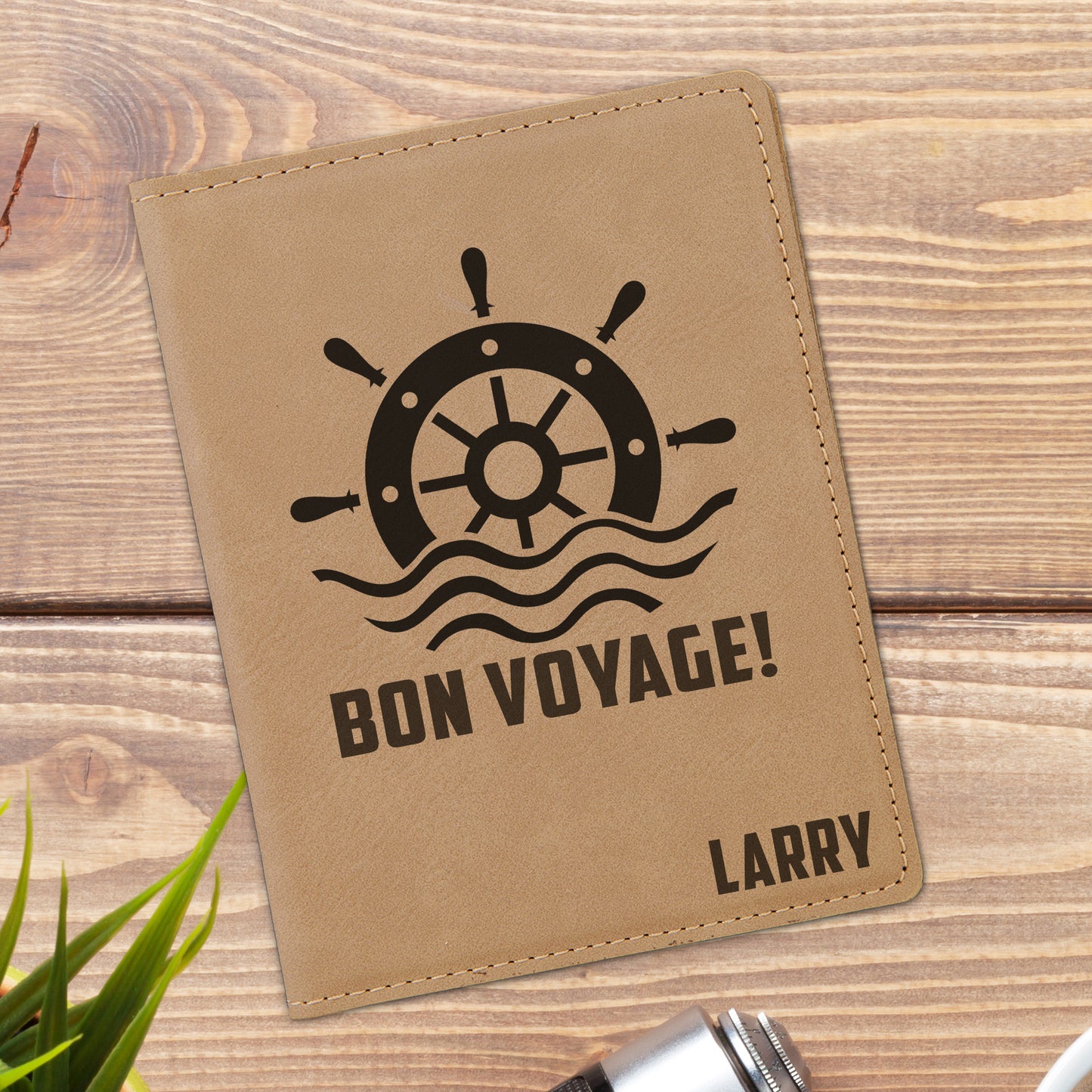 Bon Voyage Personalized Passport Holder