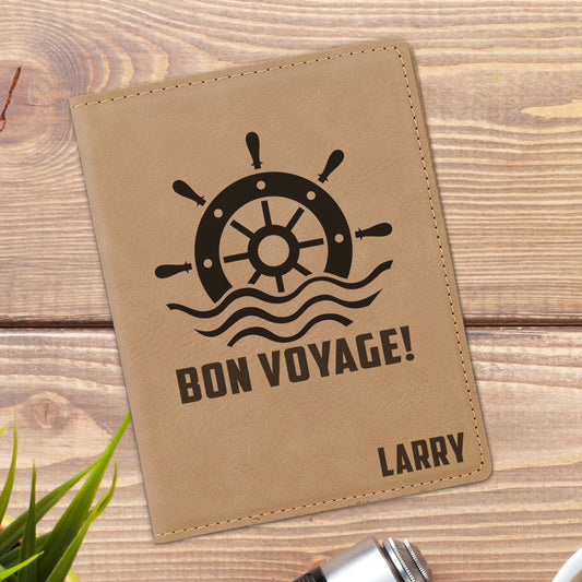 Bon Voyage Personalized Passport Holder