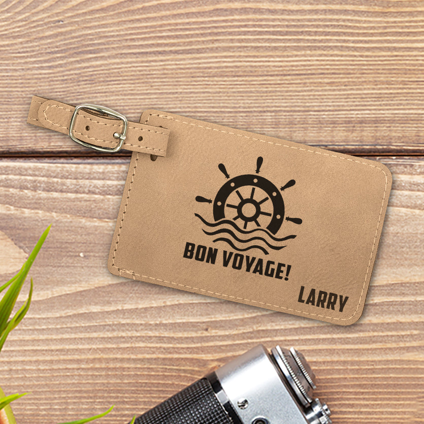 Bon Voyage Personalized Luggage Tag