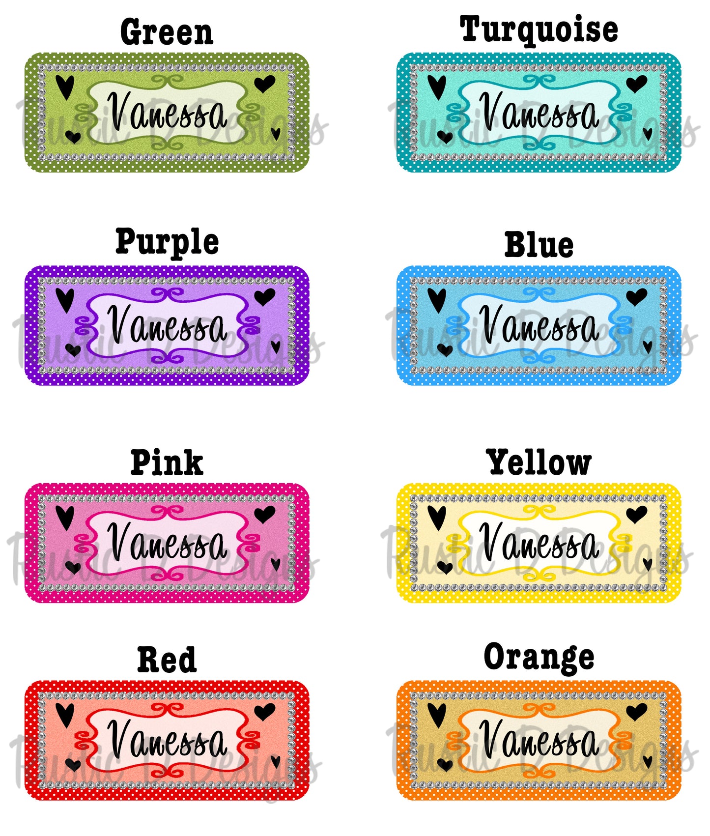 Curlz Magnetic Name Badge