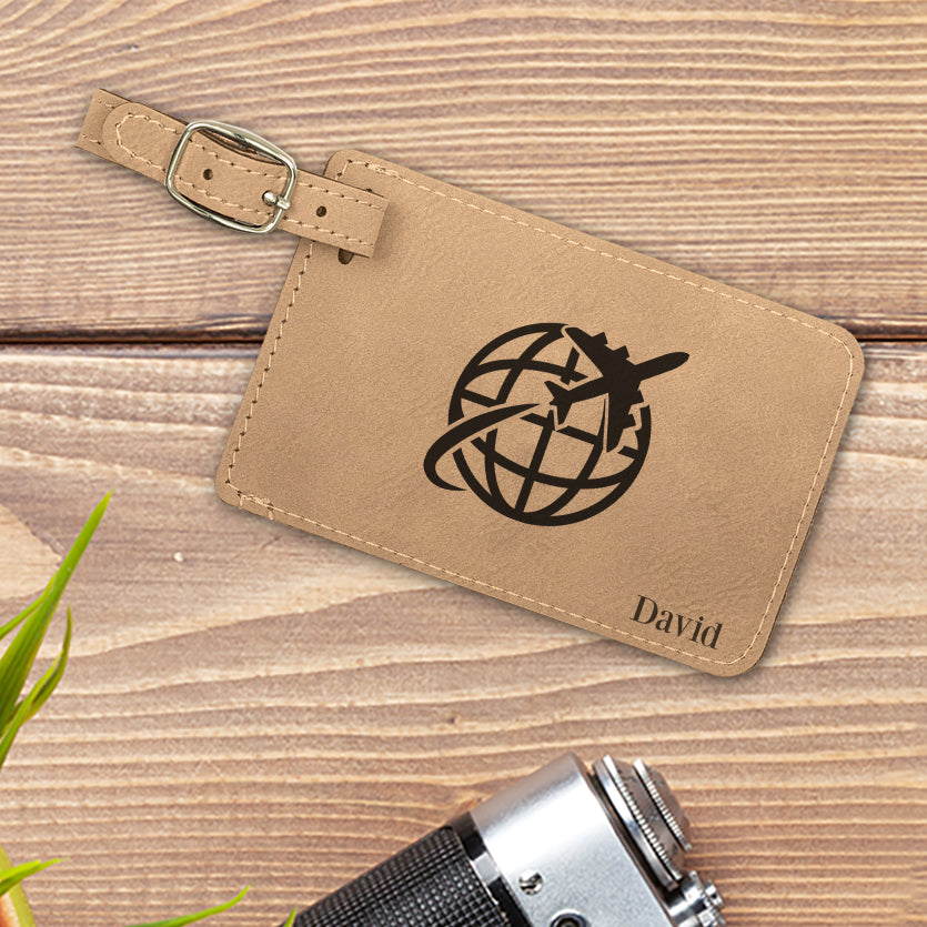 Globe Logo Personalized Luggage Tag
