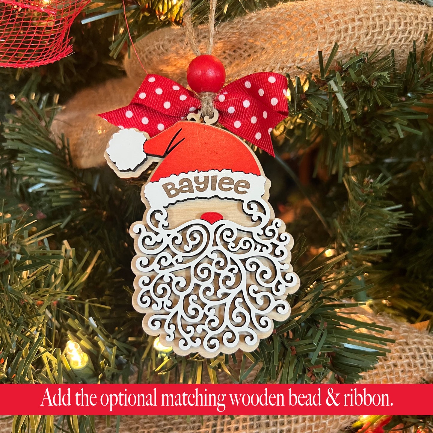 Personalized Santa Claus Christmas Ornament