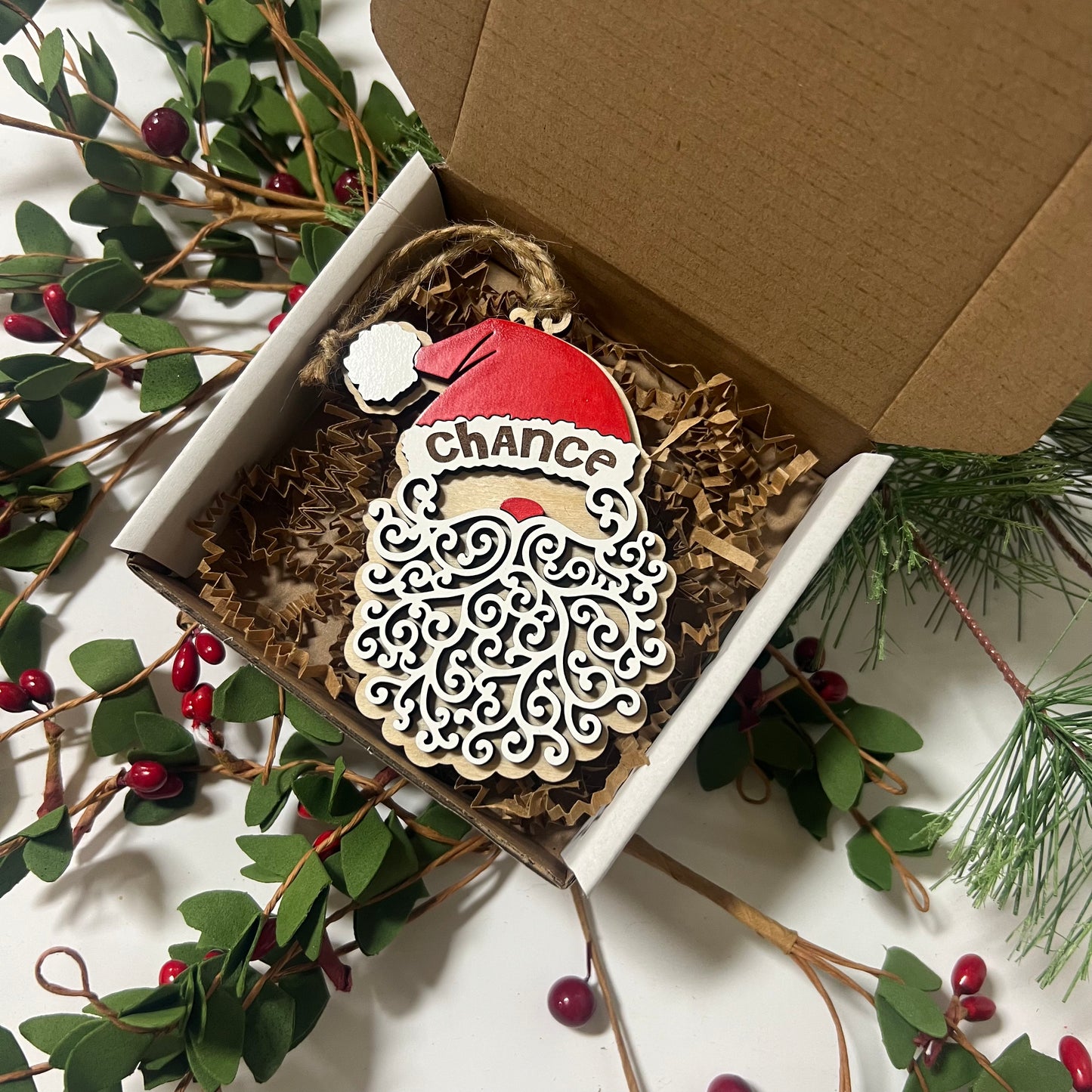 Personalized Santa Claus Christmas Ornament