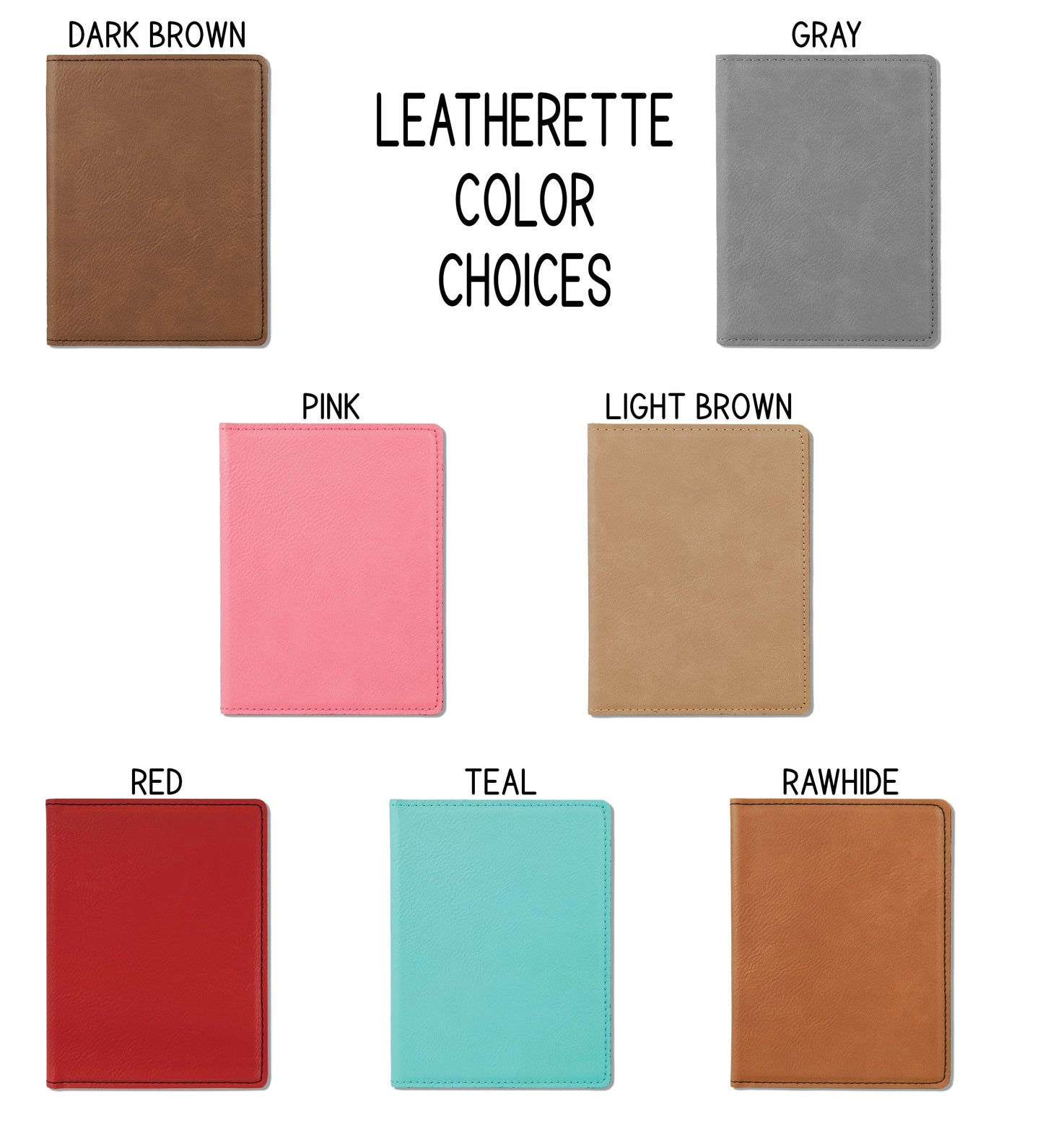 Modern Monogram Personalized Passport Holder