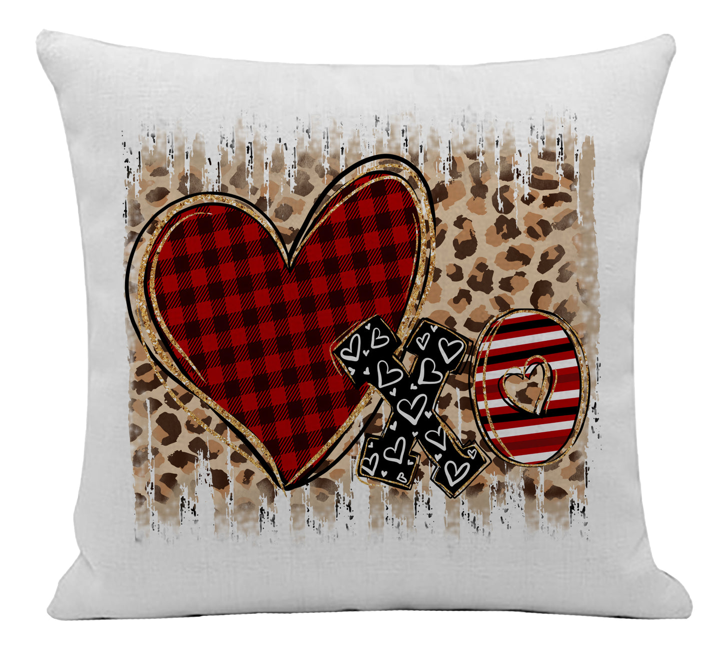 Leopard Valentine Pillow Cover