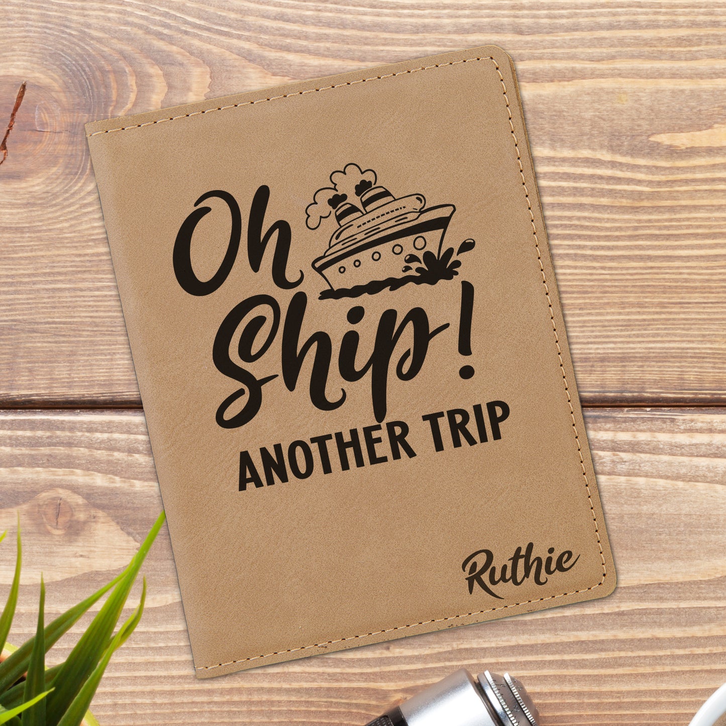 Oh Ship Personalized Passport Holder