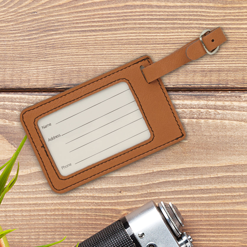 Modern Monogram Personalized Luggage Tag