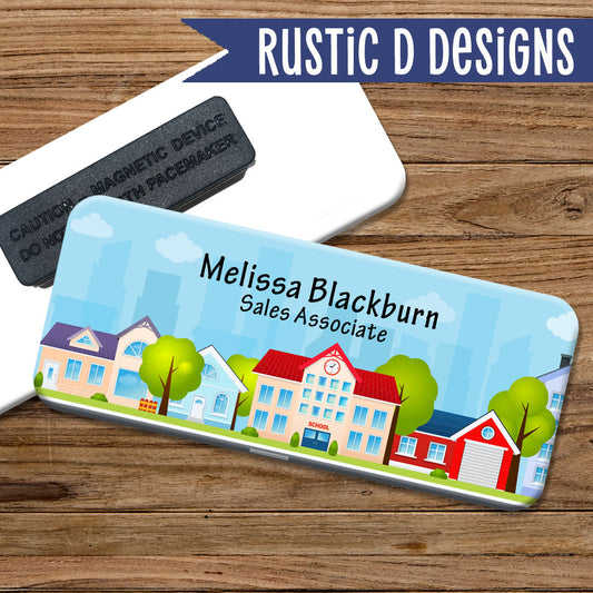Real Estate Realtor Neighborhood Magnetic Name Badge