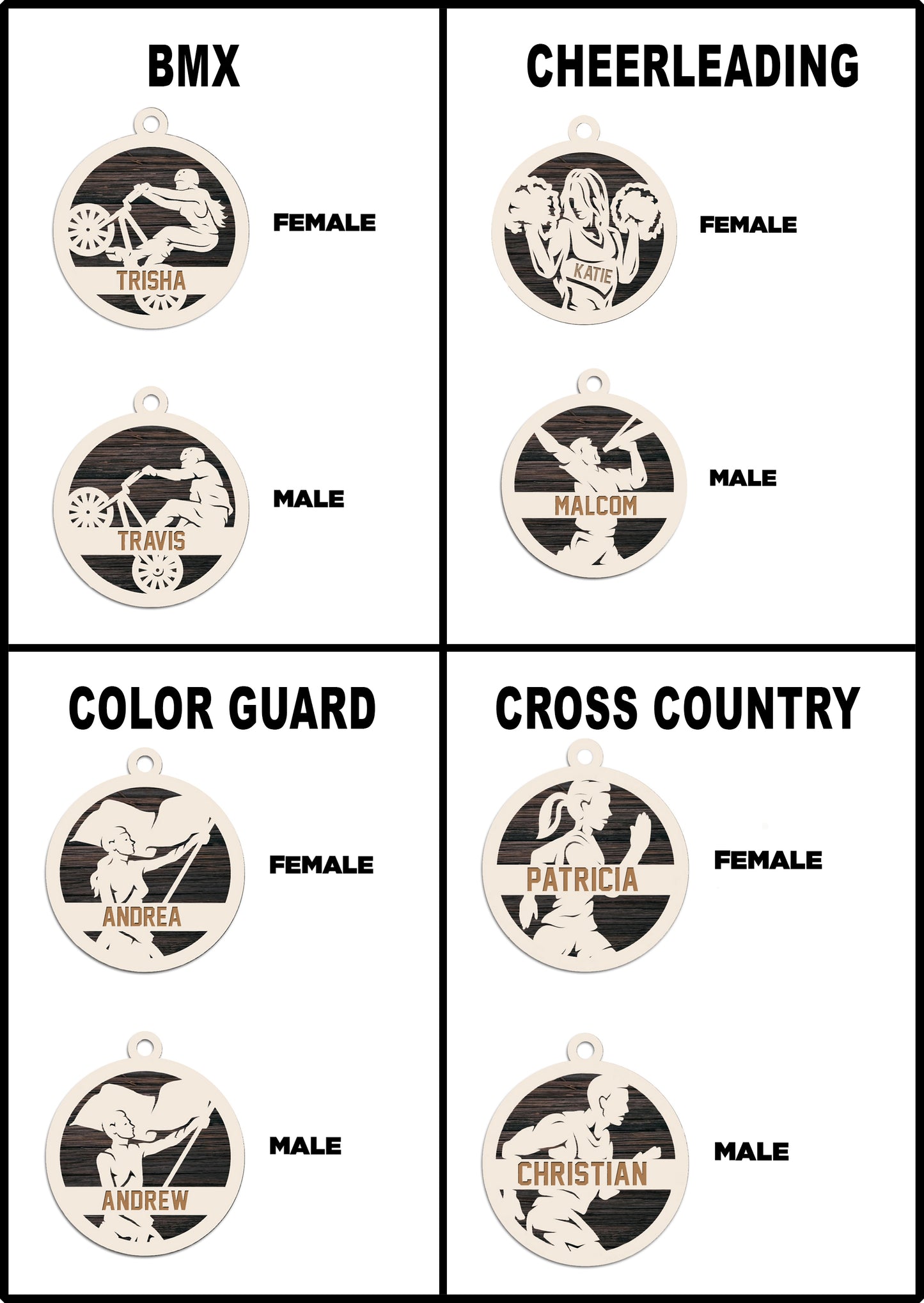 Personalized Sports Ornament