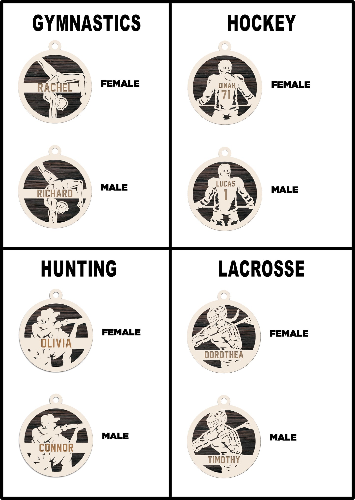 Personalized Sports Ornament