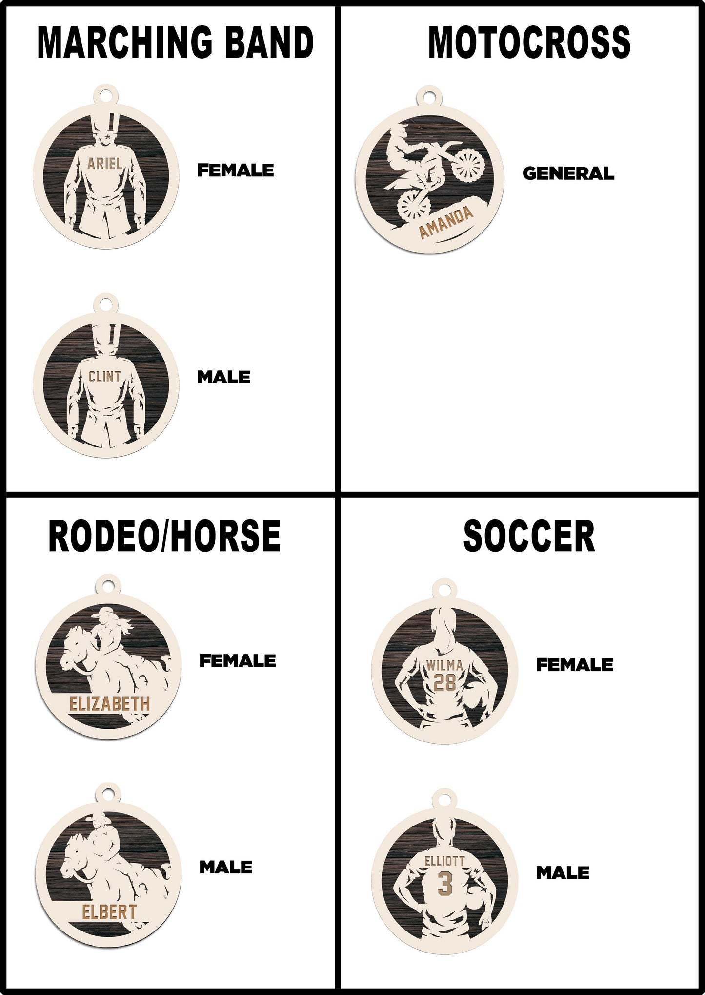 Personalized Sports Ornament