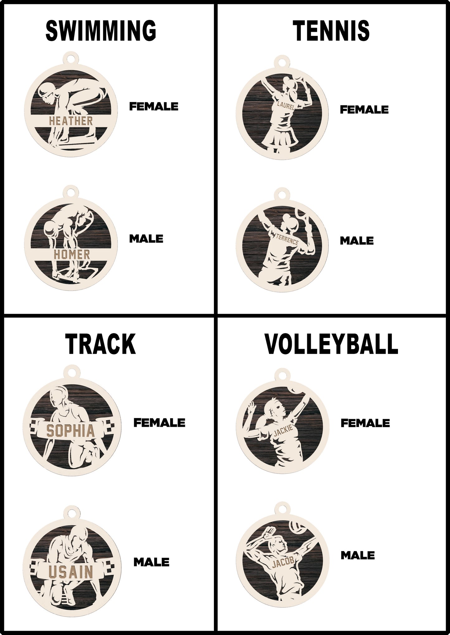 Personalized Sports Ornament