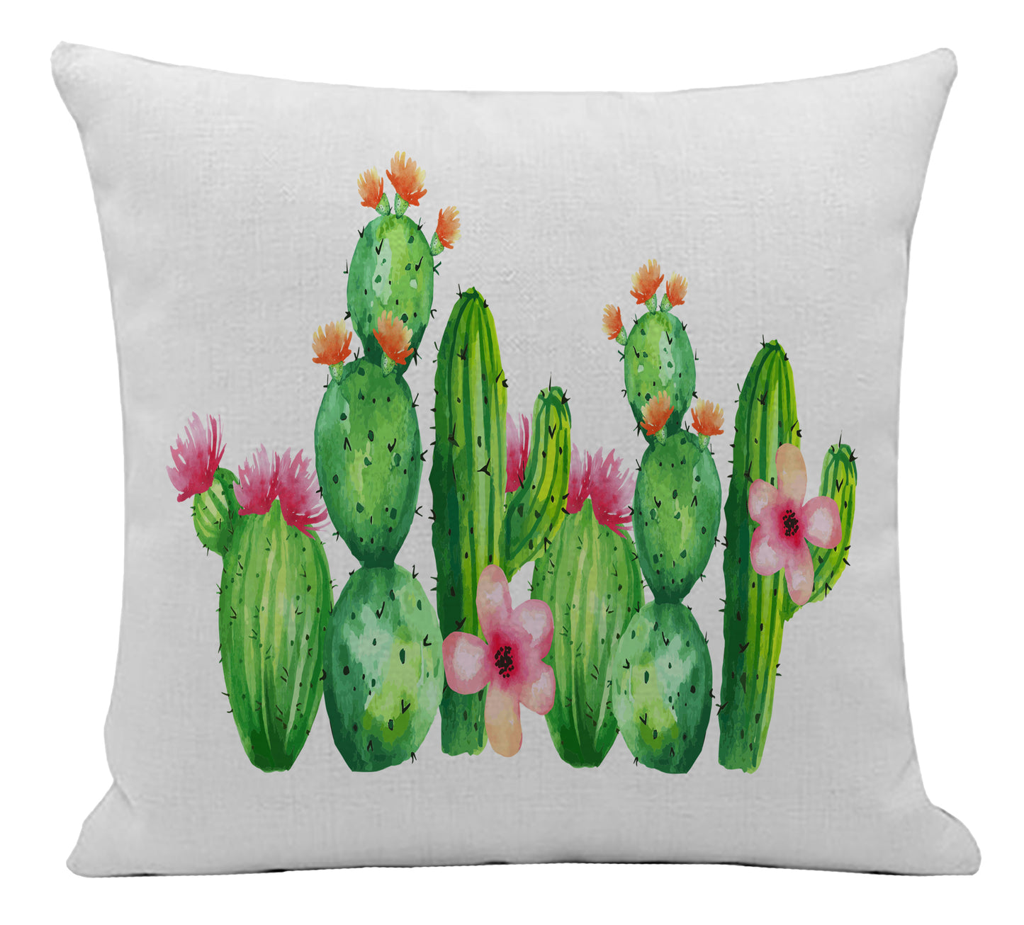 Watercolor Cactus Pillow Cover