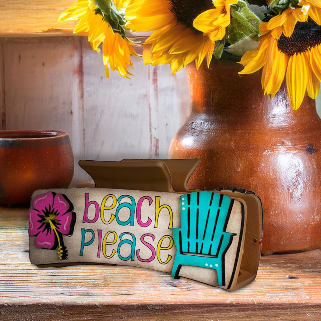 Beach Please Hair Clip