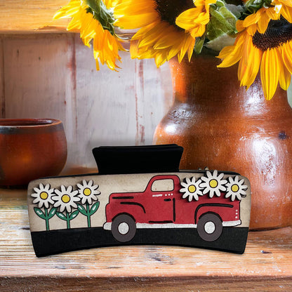 Daisy Truck Hair Clip