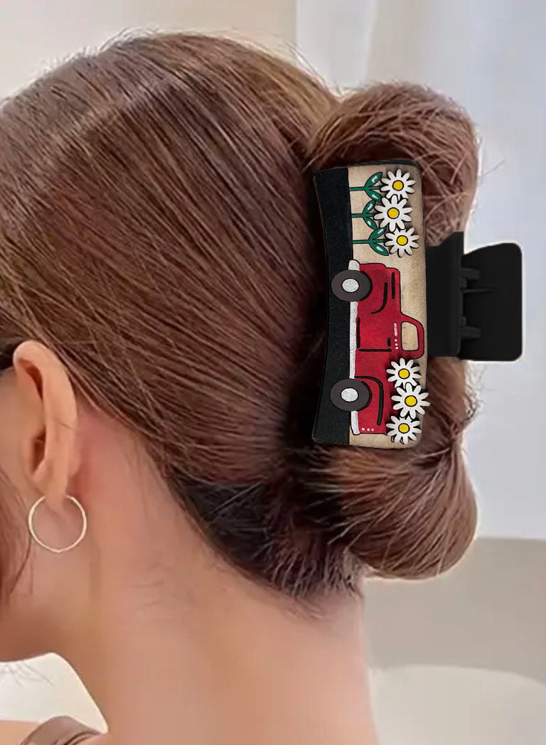 Daisy Truck Hair Clip