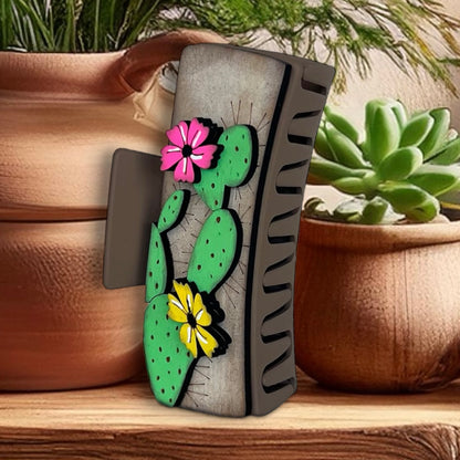 Desert Cactus Hair Clip