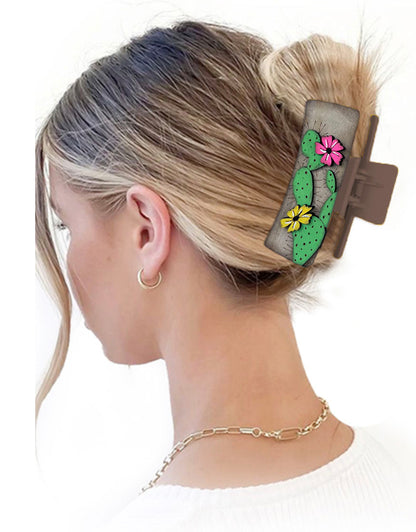 Desert Cactus Hair Clip