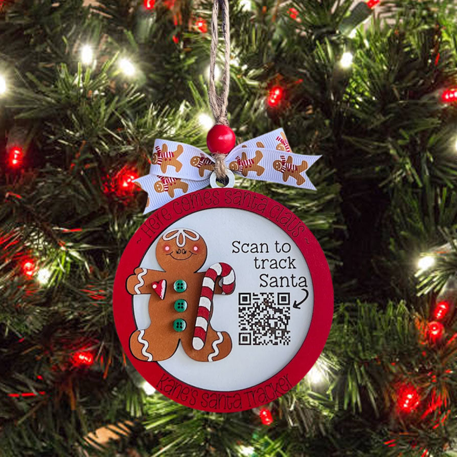 Personalized Santa Tracker Christmas Ornament