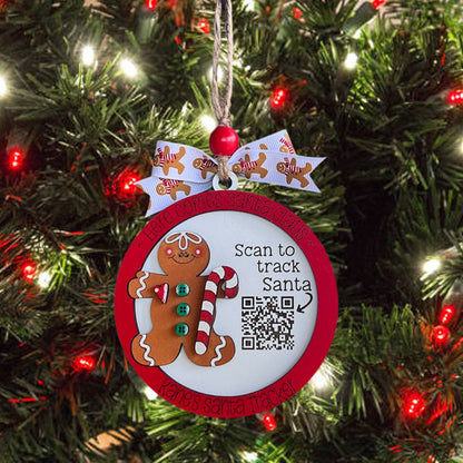 Personalized Santa Tracker Christmas Ornament