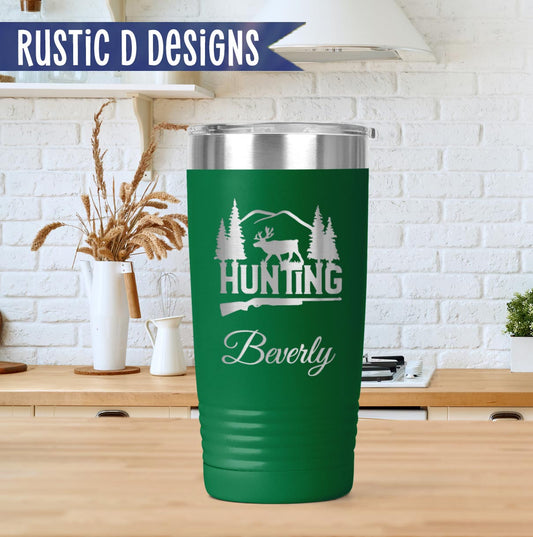 Hunting Engraved Personalized 20oz Stainless Steel Tumbler