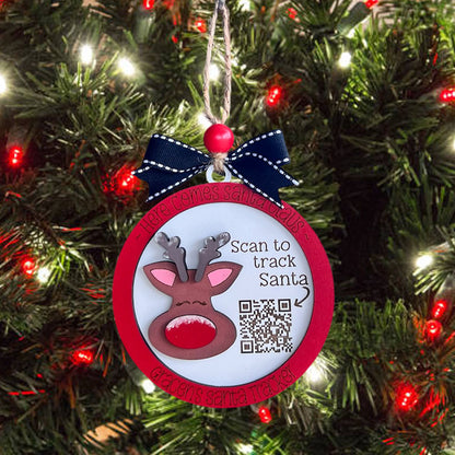 Personalized Santa Tracker Christmas Ornament