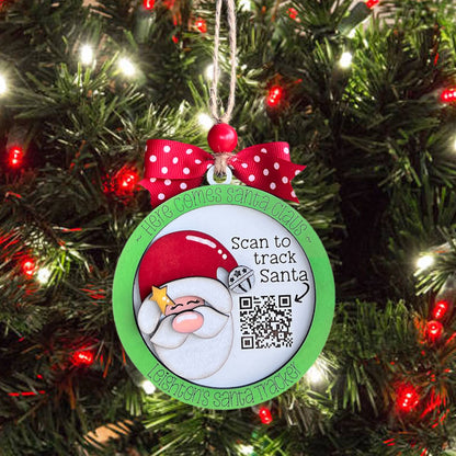 Personalized Santa Tracker Christmas Ornament