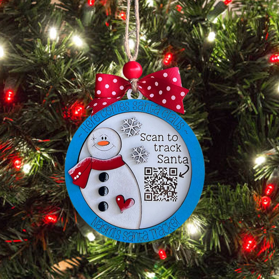 Personalized Santa Tracker Christmas Ornament