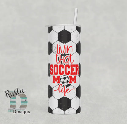 Soccer Mom 20oz Stainless Steel Skinny Tumbler