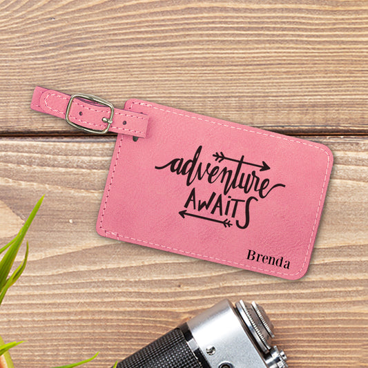 Adventure Awaits Personalized Luggage Tag