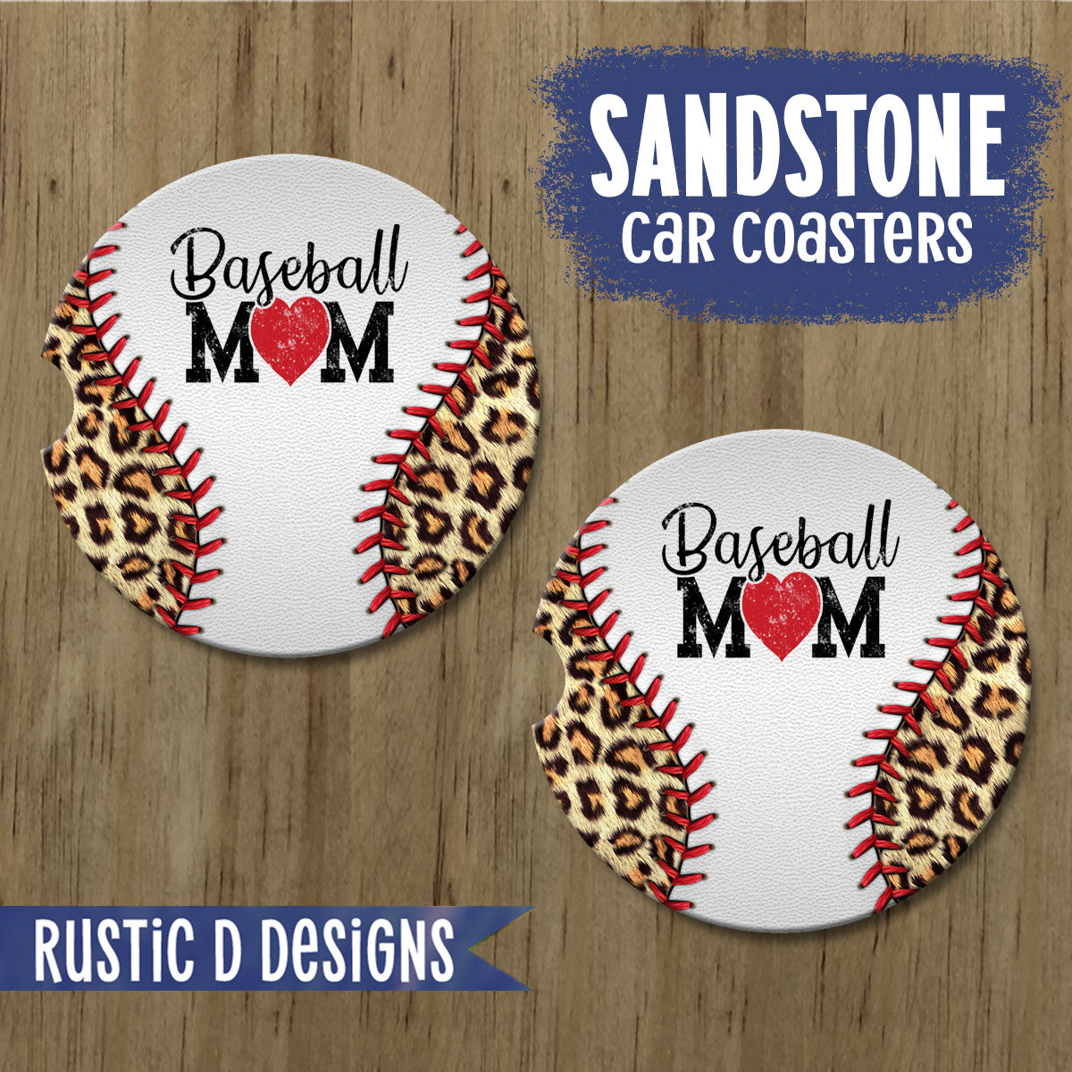 Baseball Mom License Plate Auto Set