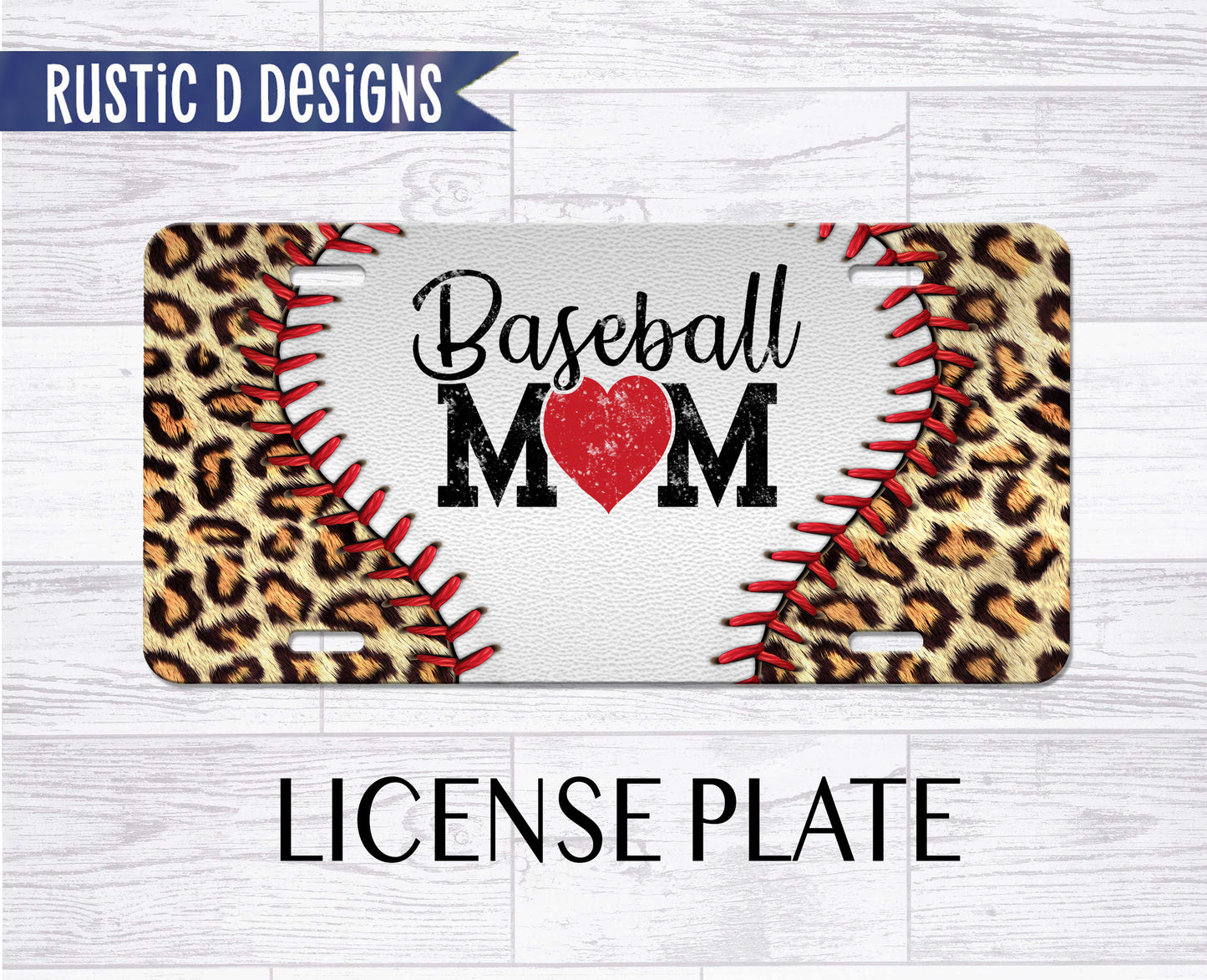 Baseball Mom License Plate Auto Set