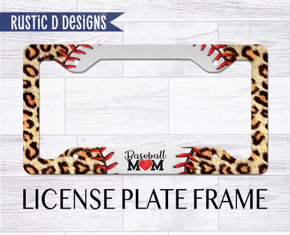 Baseball Mom License Plate Auto Set