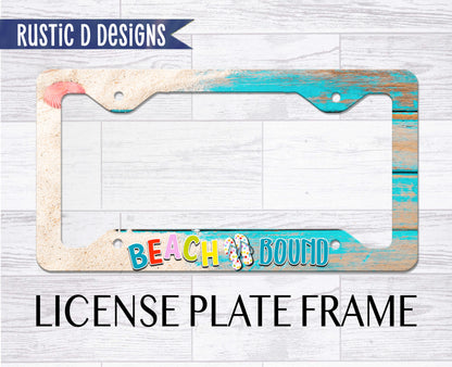 Beach Bound License Plate Auto Set