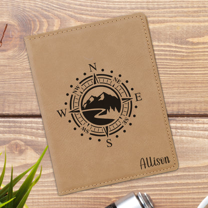 Compass Personalized Passport Holder