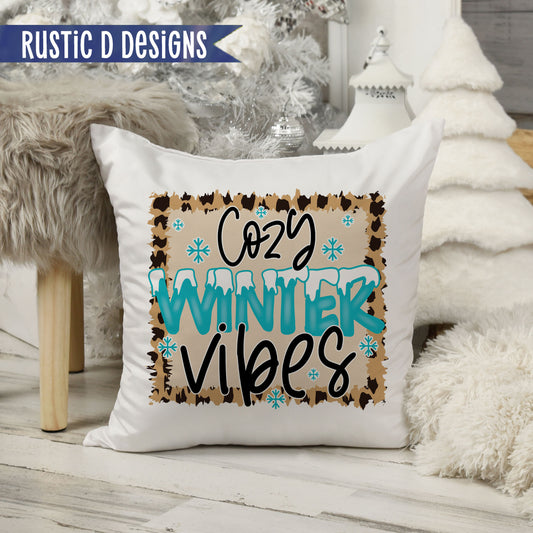 Cozy Winter Vibes Pillow Cover