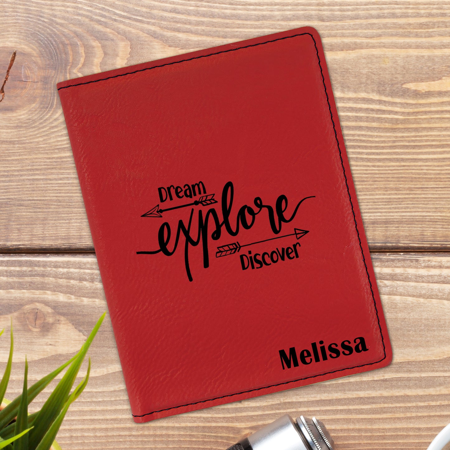 Dream Explore Discover Personalized Passport Holder