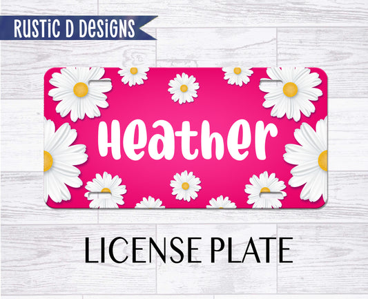 Fresh as a Daisy Personalized License Plate Car Tag