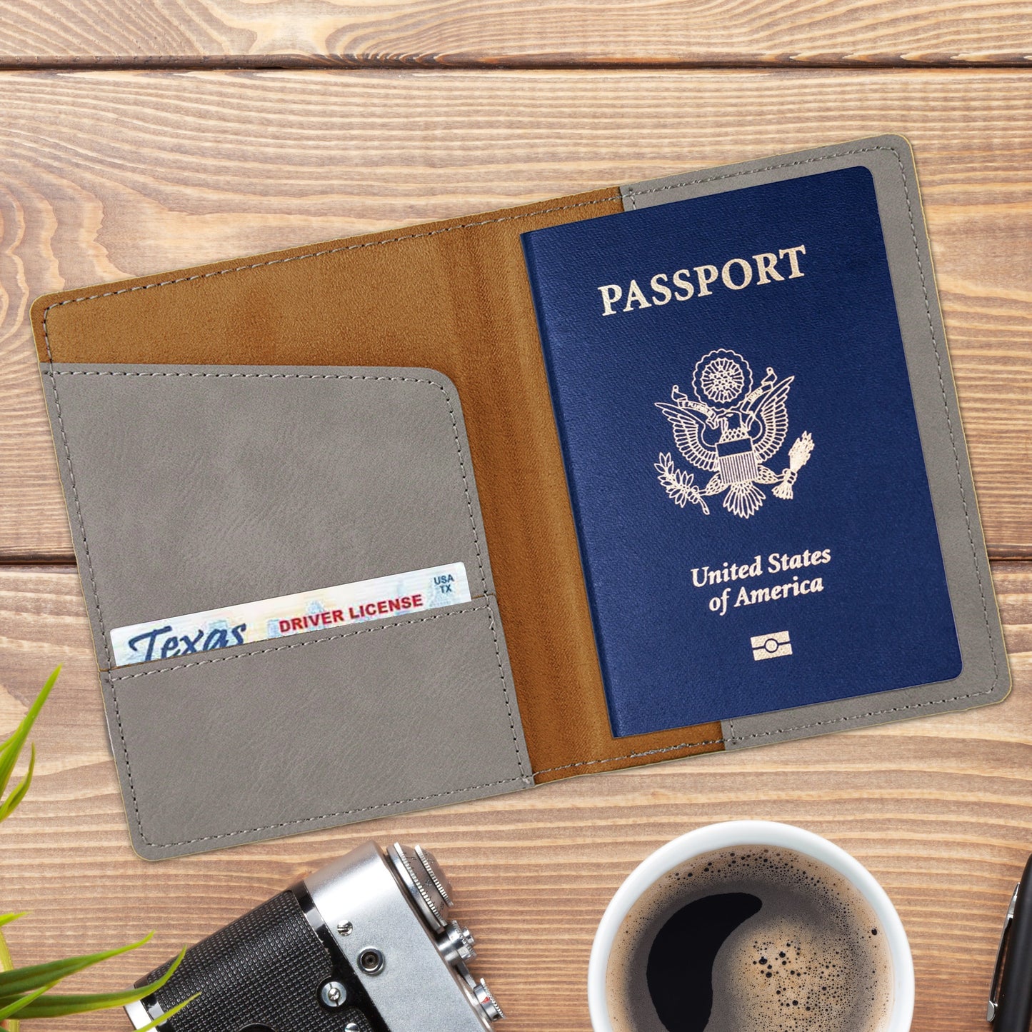 Scenic Route Personalized Passport Holder