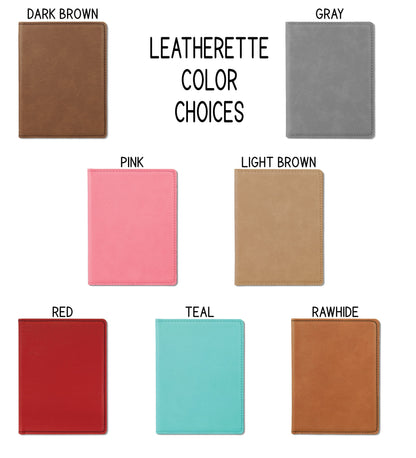 Modern Monogram Personalized Passport Holder