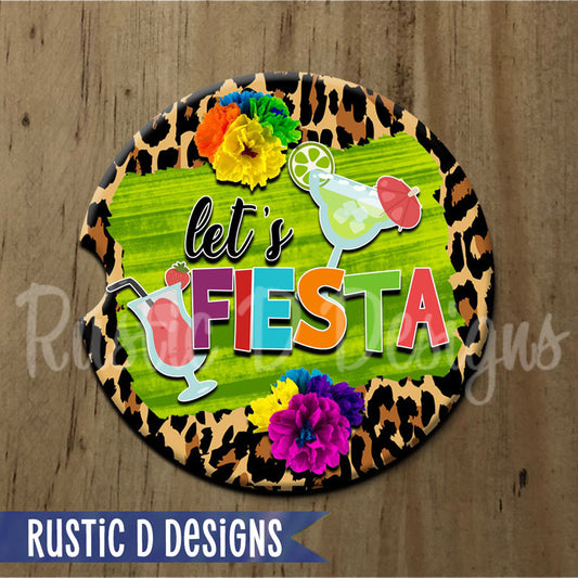 Let's Fiesta Sandstone Car Coaster