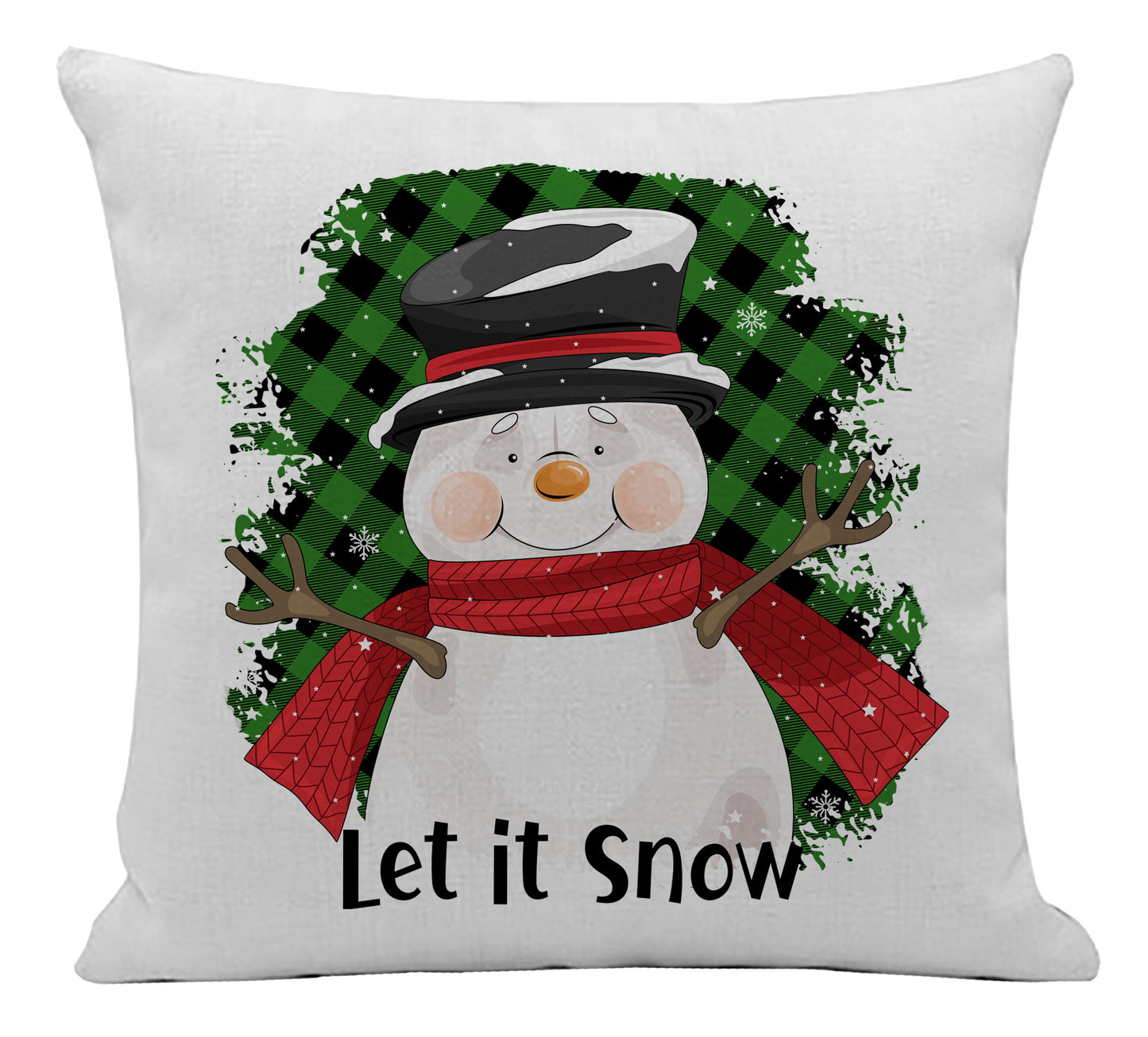 Let it Snow Snowman Pillow Cover