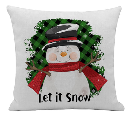 Let it Snow Snowman Pillow Cover