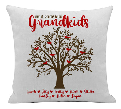 Life is Better with Grandkids Pillow Cover