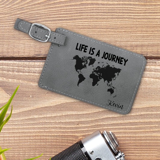 Life is a Journey Personalized Luggage Tag