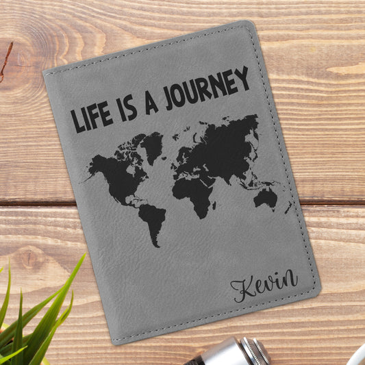 Life is a Journey Personalized Passport Holder