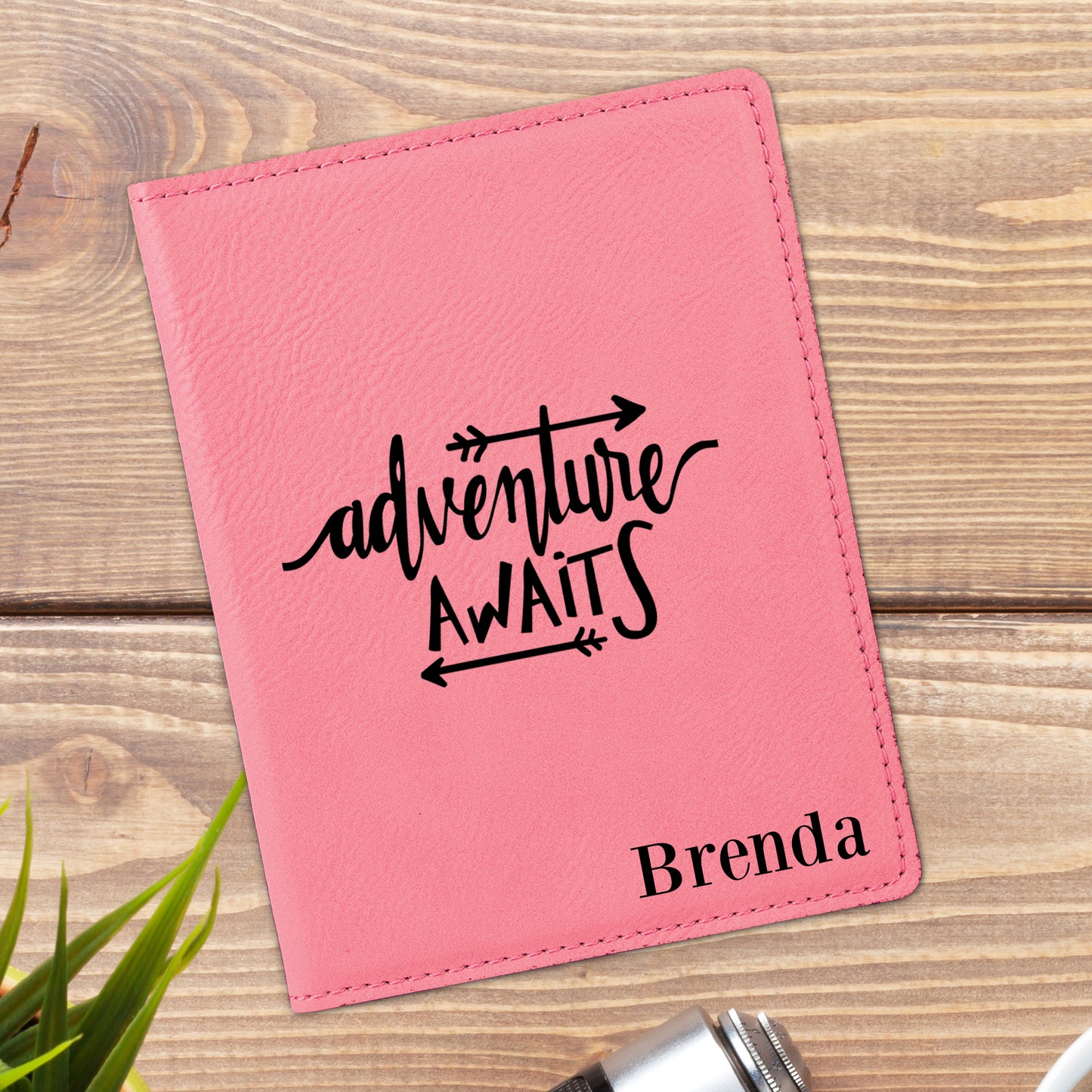 Adventure Awaits Personalized Passport Holder