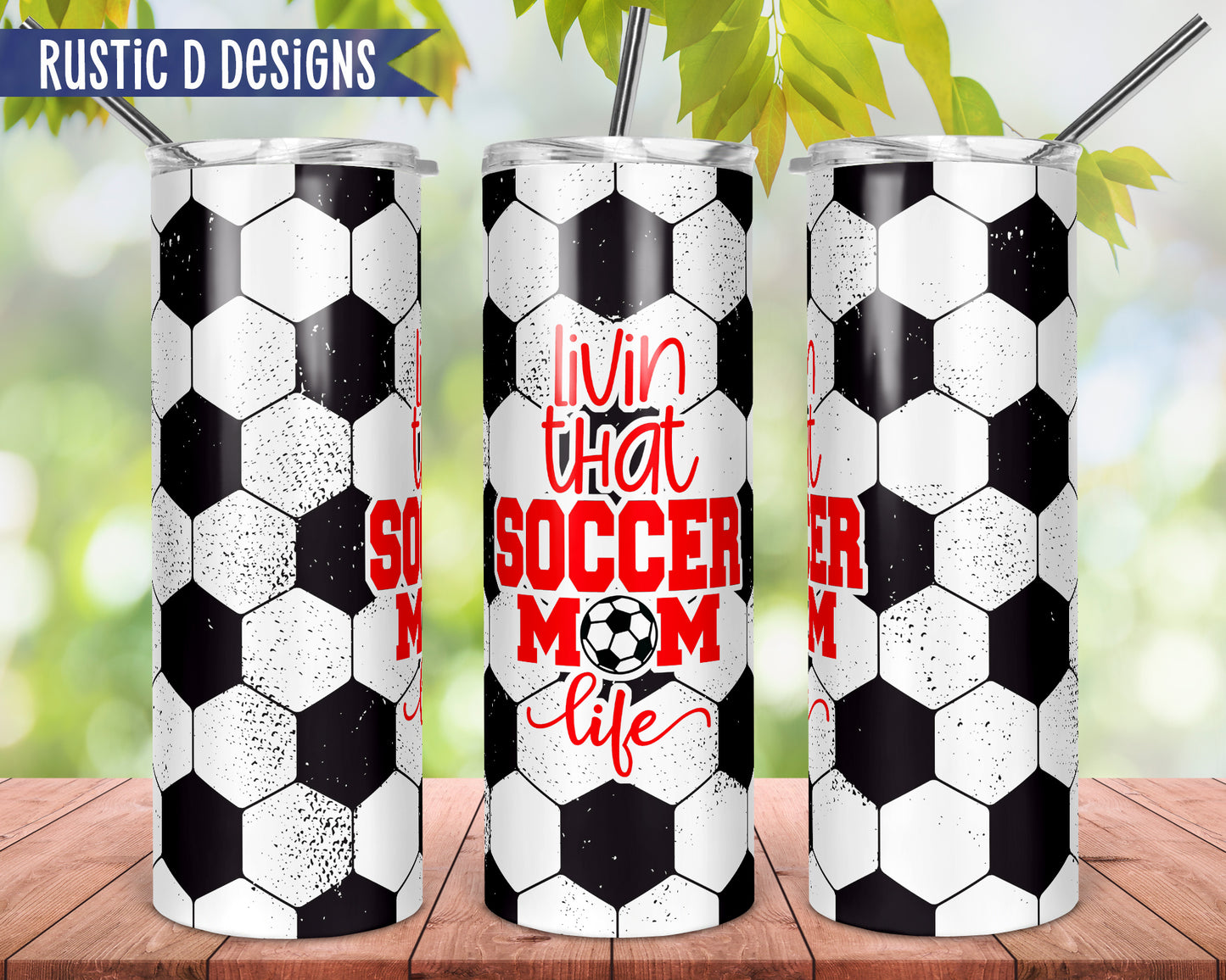 Soccer Mom 20oz Stainless Steel Skinny Tumbler