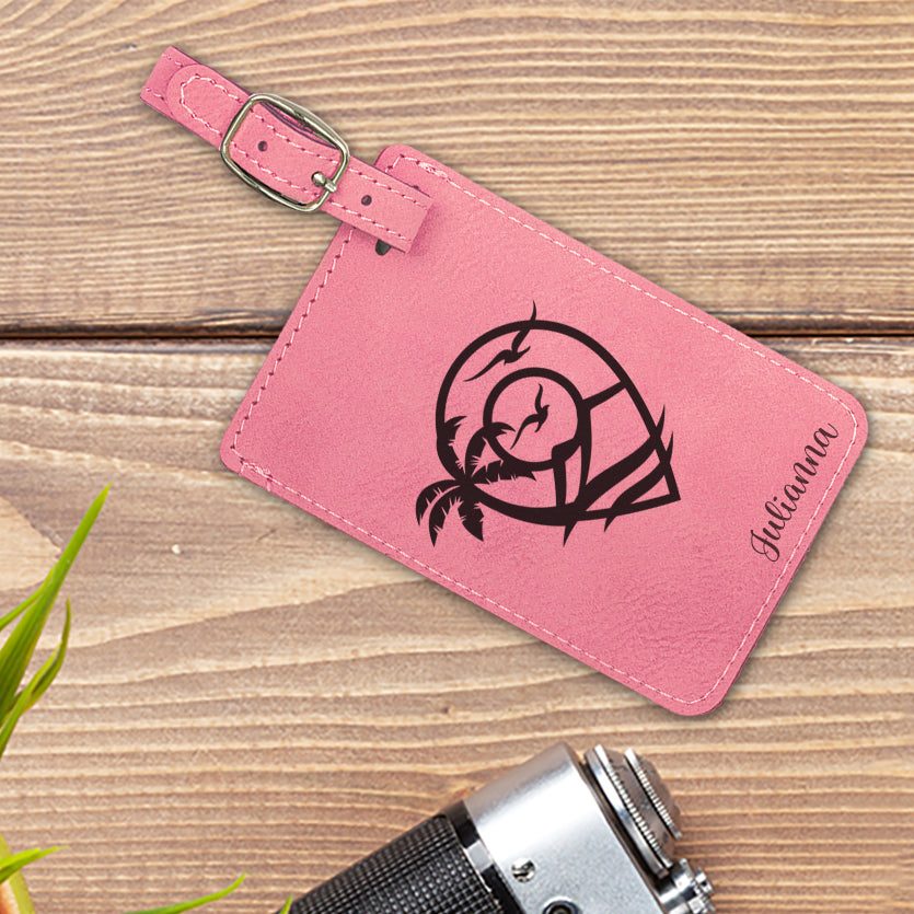 Tropical Travel Personalized Luggage Tag