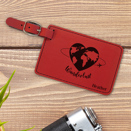 Wanderlust Personalized Luggage Tag
